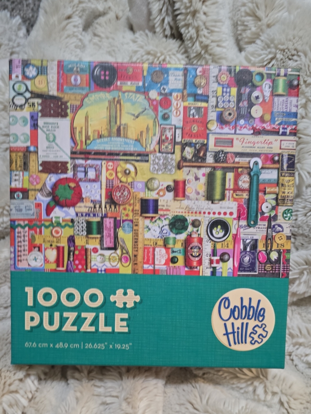 Cobble Hill "Sewing Notions" 1,000 Piece Puzzle
